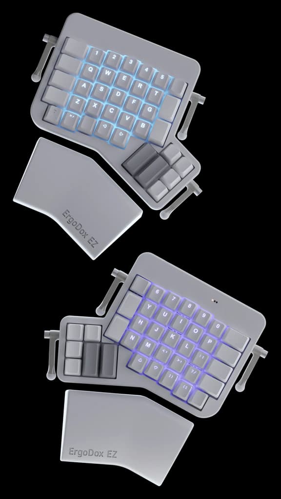 ErgoDox EZ: Glow Mechanical Ergonomic Keyboard
