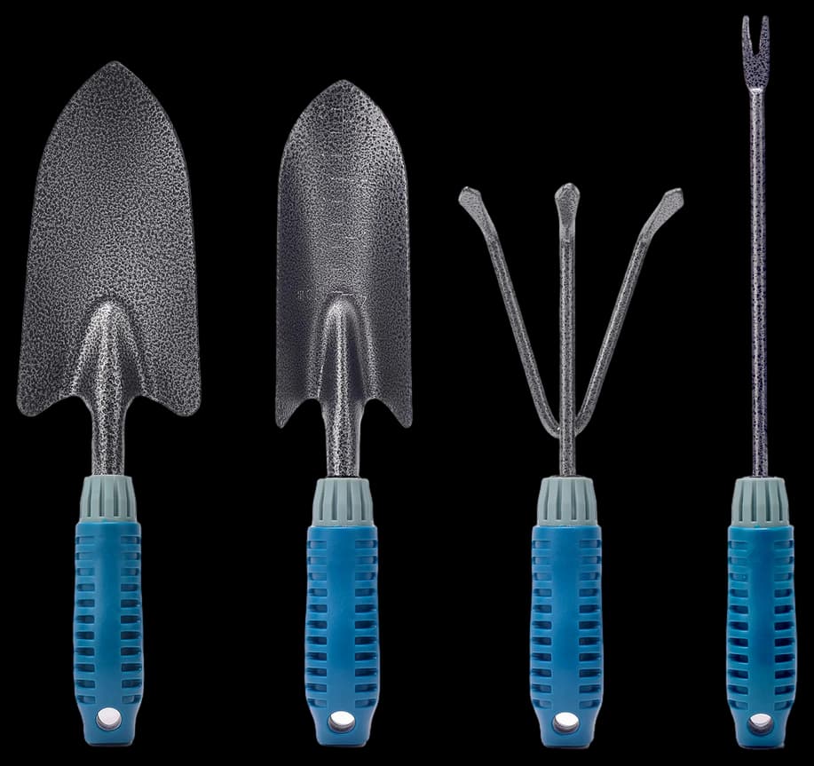 Amazon.com : 4 Piece Garden Tool Set Heavy Duty, Gardening Hand Tools ...