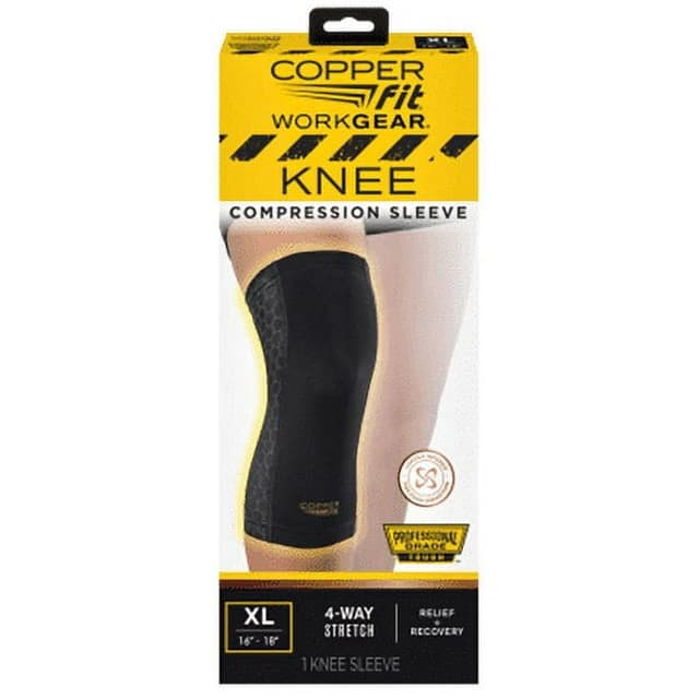 Copper Fit® Work Gear Knee Compression Sleeve, Relief and Recovery ...