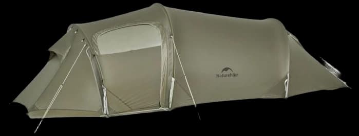 Naturehike Opalus Tunnel Tent with Vestibule, Waterproof 2-3 Person Backpacking Tent, Double Layer Tents for Camping Lightweight Camping Tent