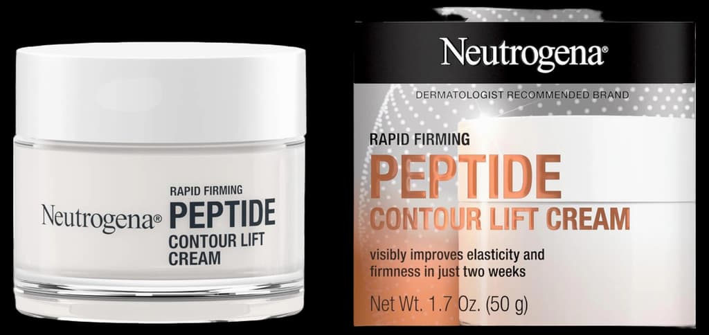 Neutrogena Rapid Firming Peptide Contour Lift Cream - Anti Aging Facial Contour Cream for Firmer looking Skin - 50 grams
