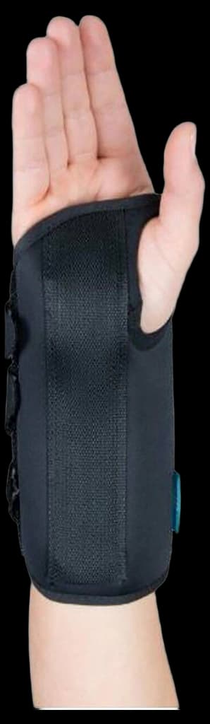 Ossur Formfit Small Wrist Brace with Aluminum Support – Left Hand Black