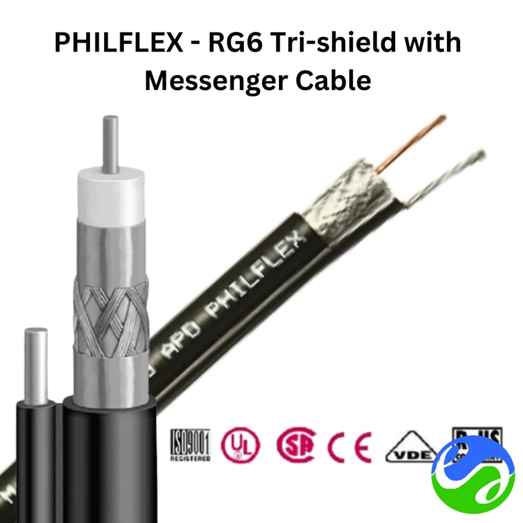 Premium RG6 Dual Shield Coaxial Cable for TV Antenna DVR Satellite F ...