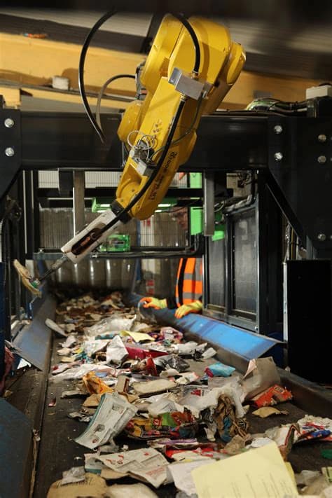 Recycleye showcasing AI-powered waste-sorting robots at IFAT, following ...