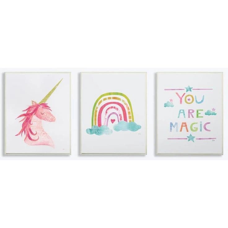 Magical Rainbow Unicorn Birthday Party Welcome Poster | Zazzle