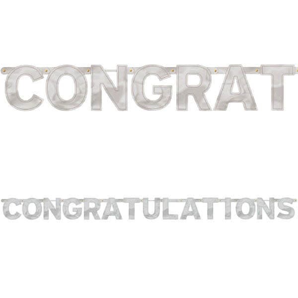 Congratulations - Large Foil Letter Banner - POP! Party Supply