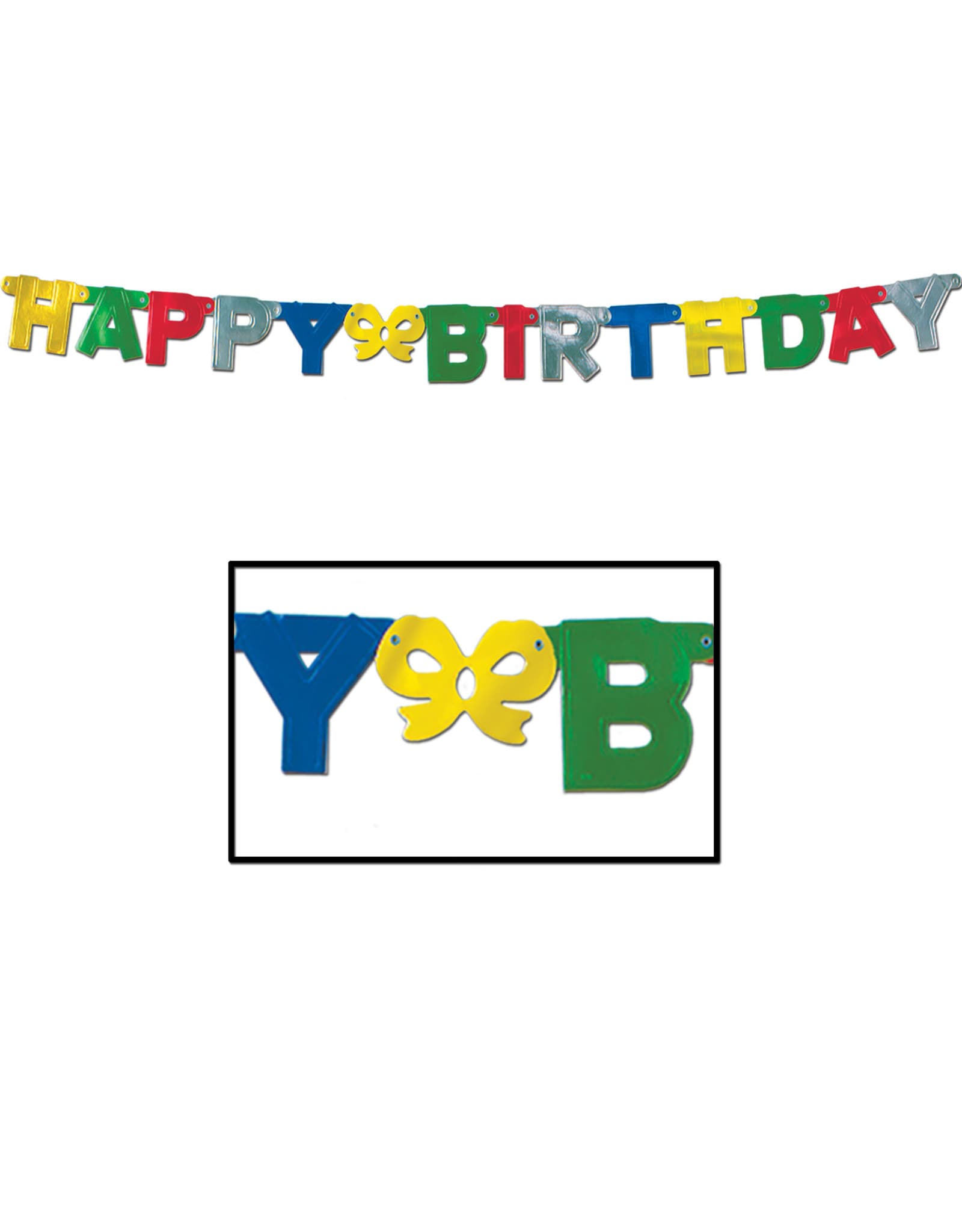 Happy Birthday Jointed Banner - 5ft. - Party Adventure