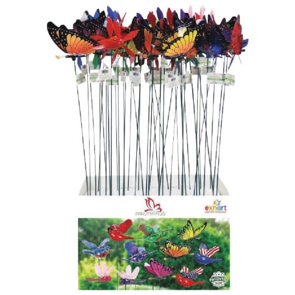 Exhart WindyWings 29 In. H. Metal Butterfly Garden Stake - Iieemm