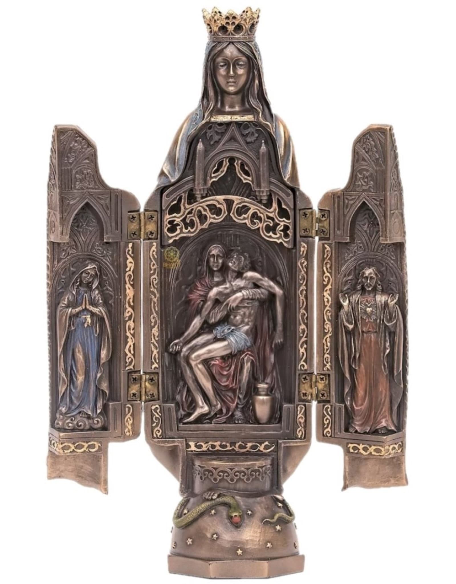 Triptych Statue of Virgin Mary Triptych Altar | Boutique Trukado ...