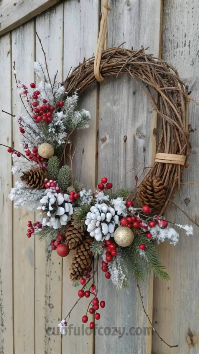 10 Last-Minute Twig Wreath Projects for Rustic Winter Door Decor ...