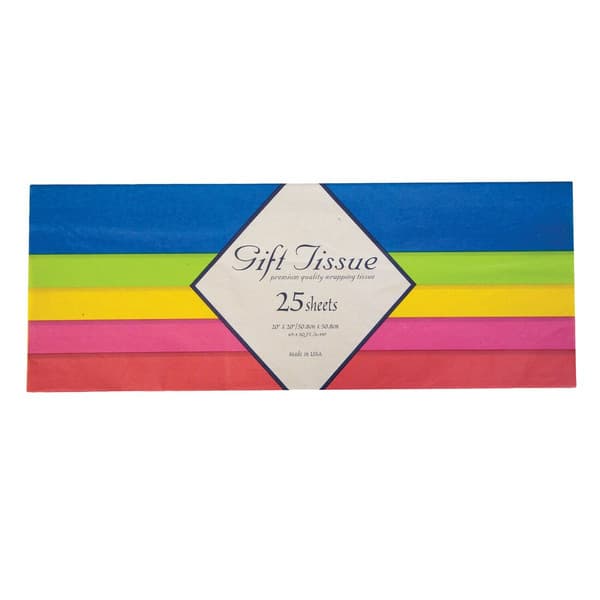 Bright Neon Gift Wrap Bag Tissue Paper Same-Day Delivery | Dollar Tree
