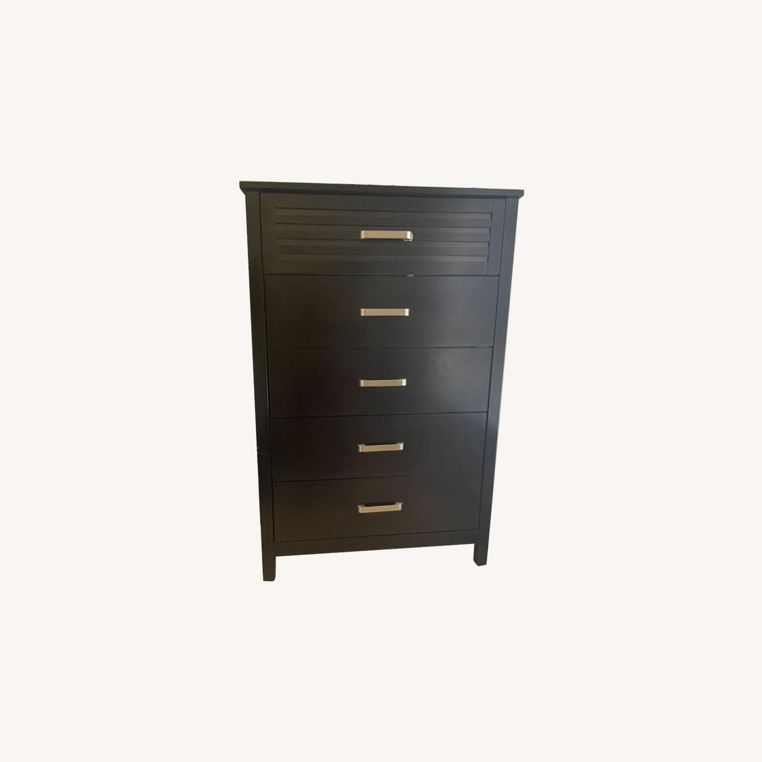 Dalton Expresso Tall Chest 5 Drawer Dresser - AptDeco