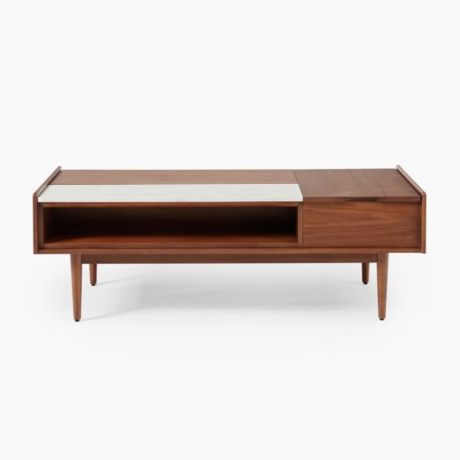 West Elm Mid-Century Pop-Up Storage Coffee Table - AptDeco