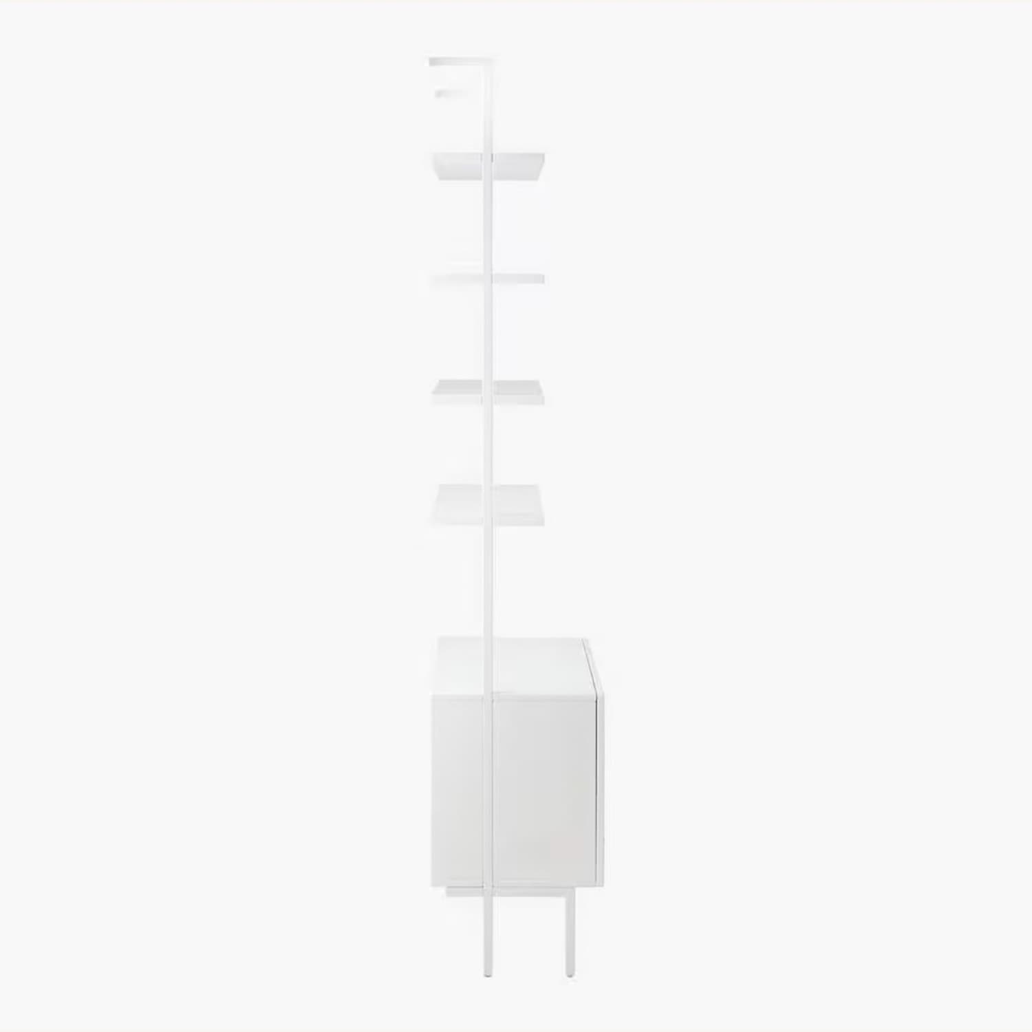 CB2 Stairway White Wall-Mounted Bookcase Cabinet - AptDeco