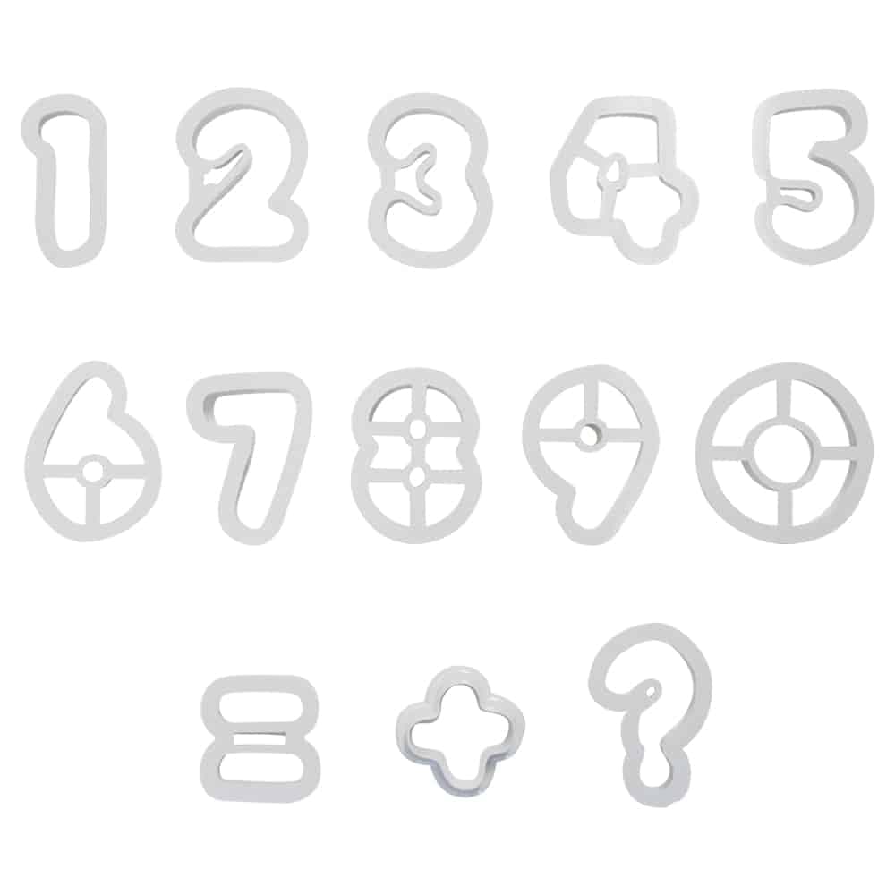 Set 13 Decupatoare Fondant Cifre, PME - DELIDECO
