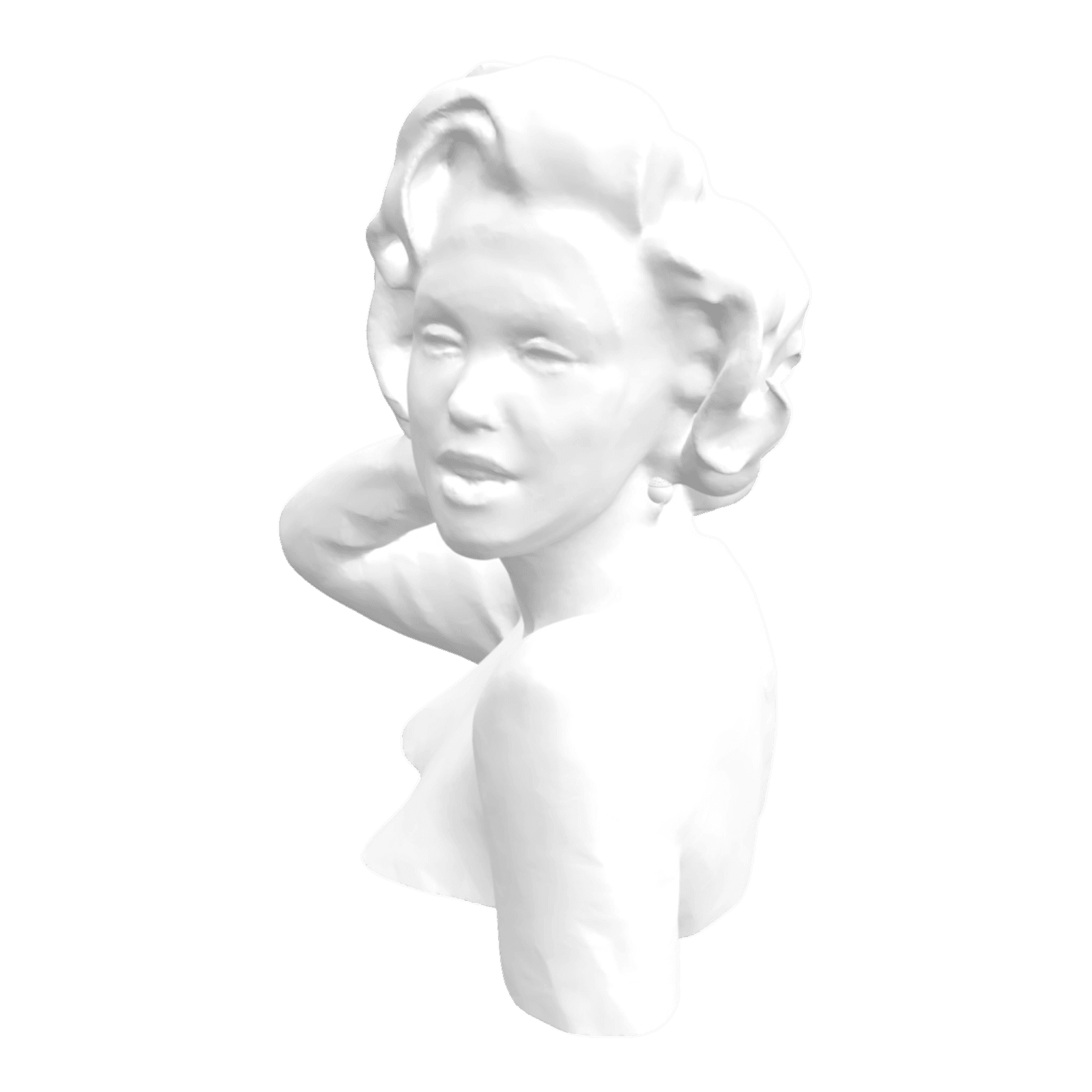 👤 Marilyn Monroe 3D Print Bust Model – Timeless Hollywood Icon・ OBJ ...