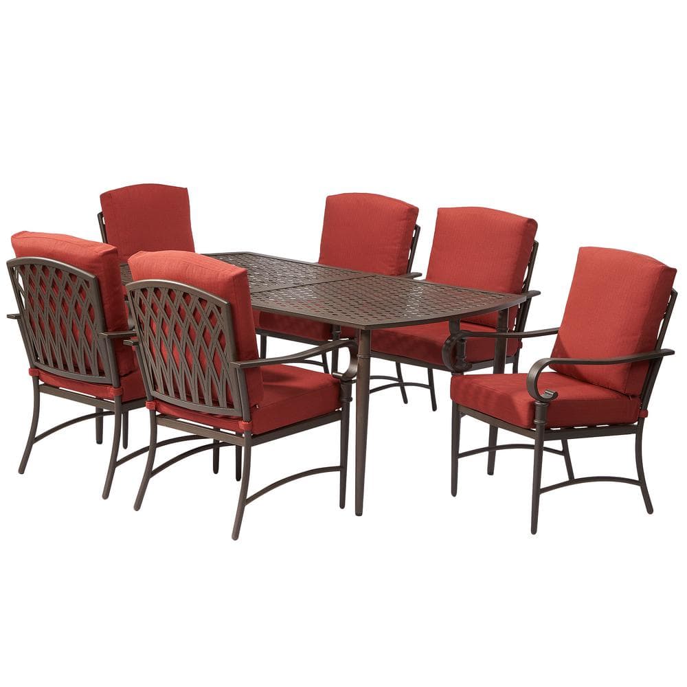 Bolingbrook 7 Piece Wicker Outdoor Patio Dining Set | Ricetta ed ...