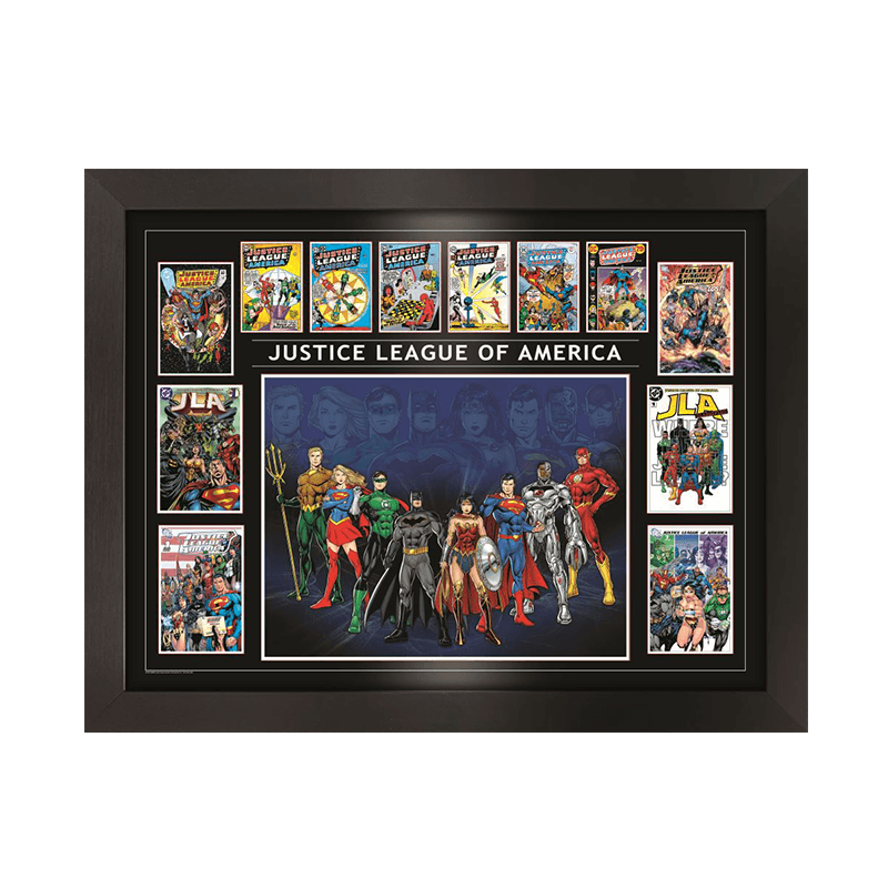 Justice League Framed Comic Collage - Funding Innovation