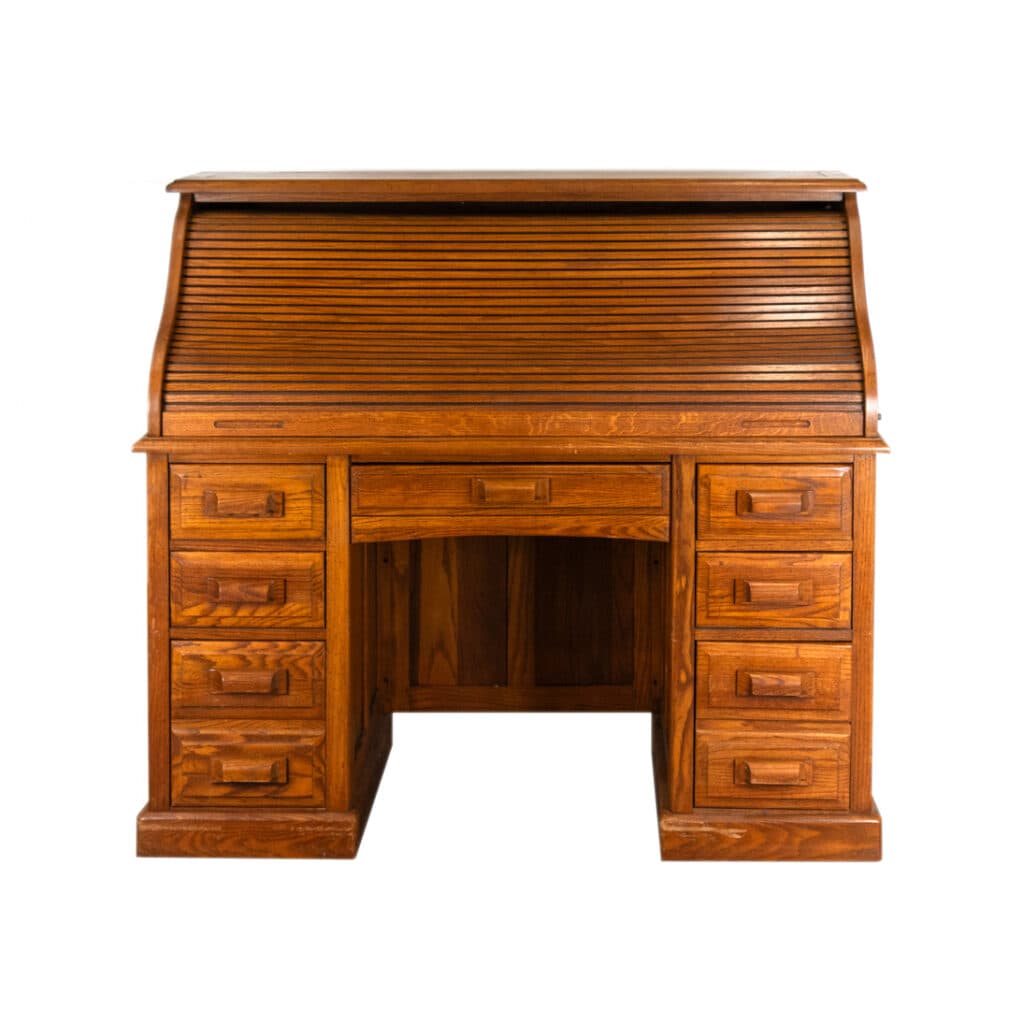 RIVERSIDE FURNITURE Oak Roll Top Desk | Grandview Mercantile
