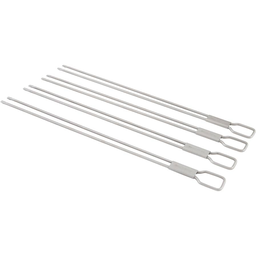 BROIL KING 12" Dual Prong Stainless Steel BBQ Skewers | Home Hardware