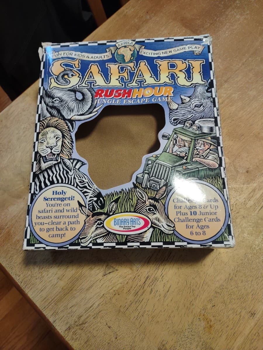 Safari Rush Hour Jungle Escape Game Binary 1999 Challenge Puzzle ...