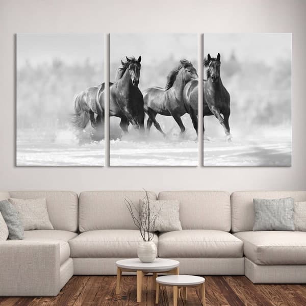 Wild Horses Canvas Wall Art Print - Etsy