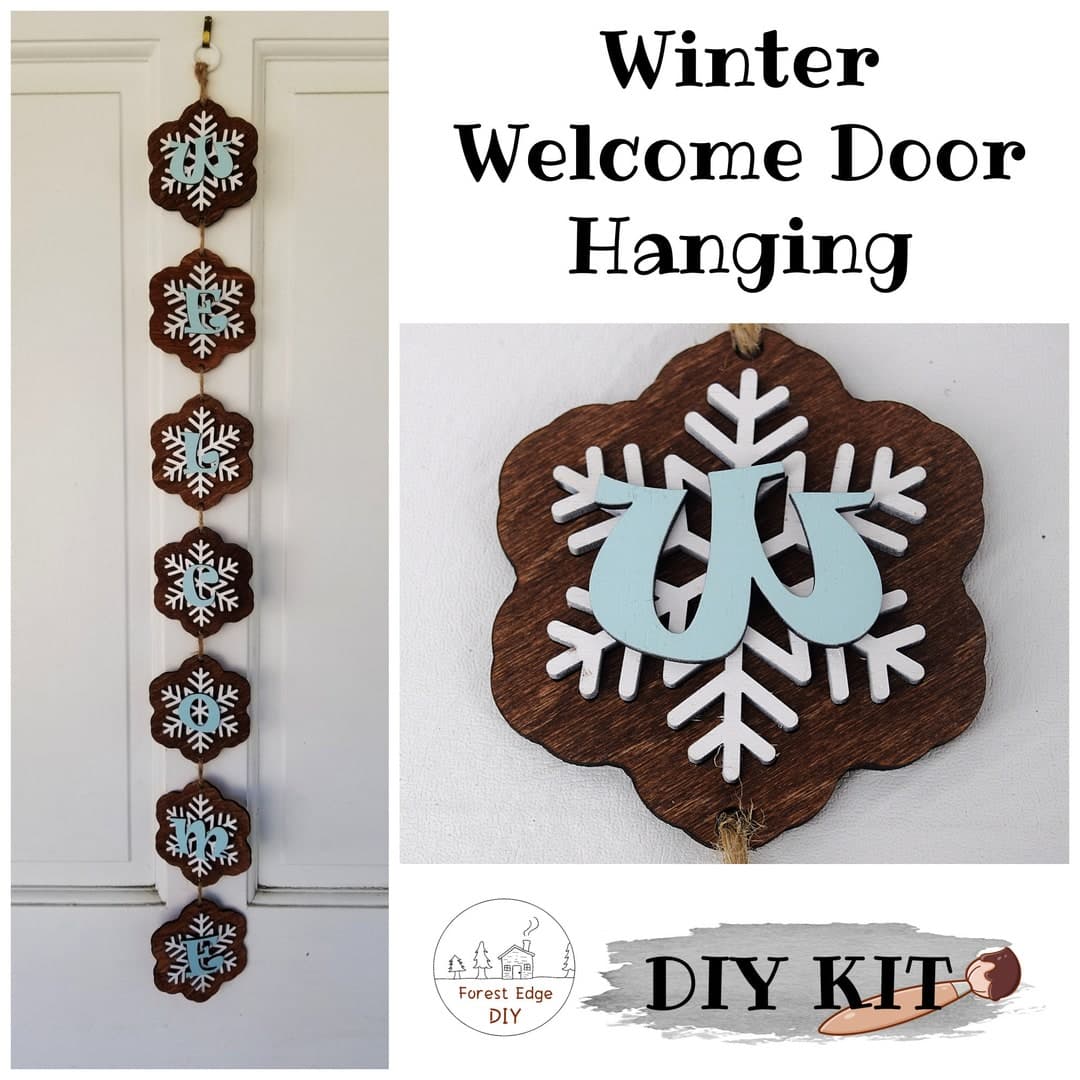 Homespun Charm Snowflake Welcome Plaque