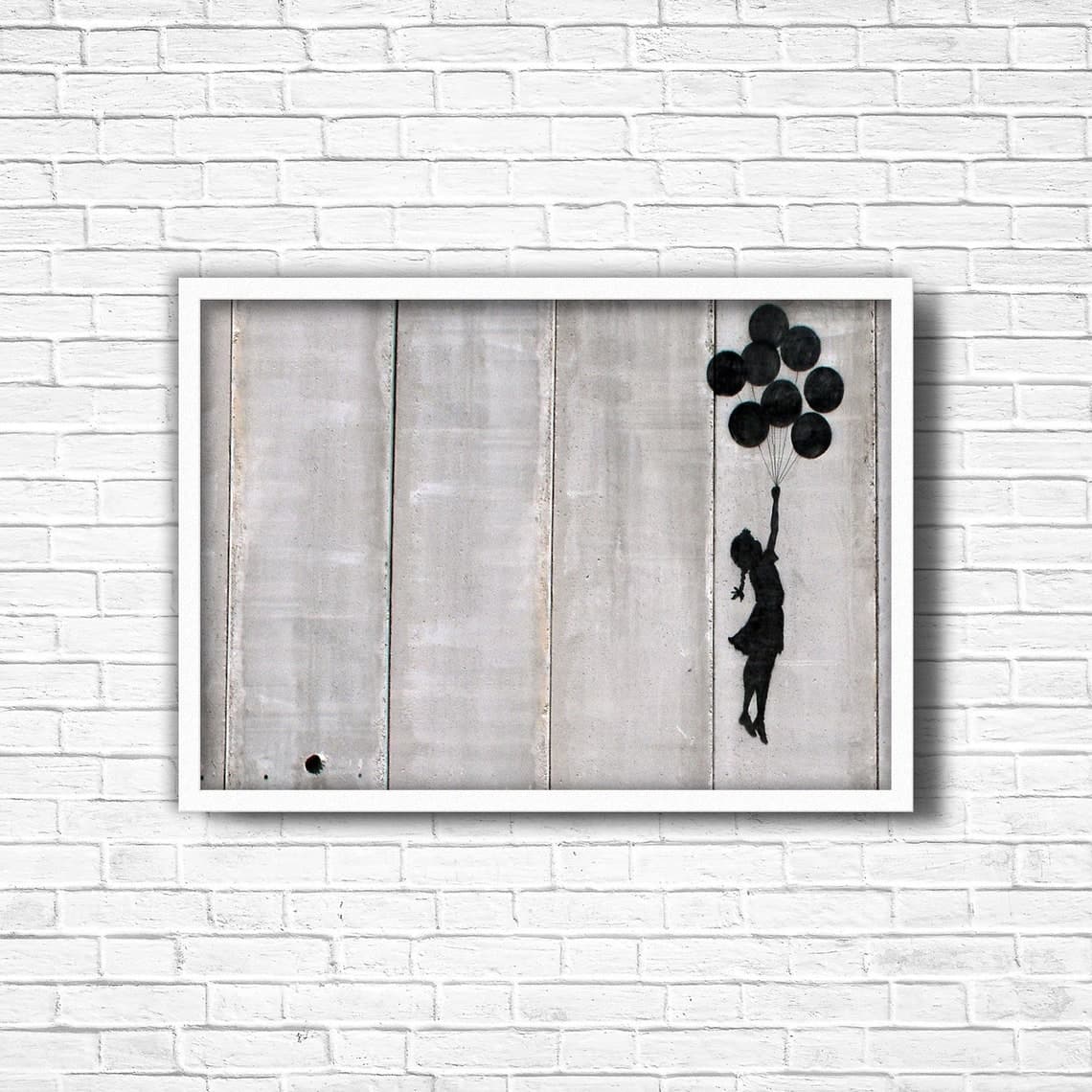 Banksy Balloon Girl Print, Graffiti Wall Art, Urban Street Art, Poster ...