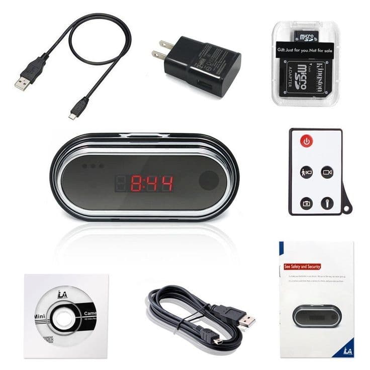Littleadd Multi-functional Hidden Camera Spy Alarm Clock Nanny Camera ...