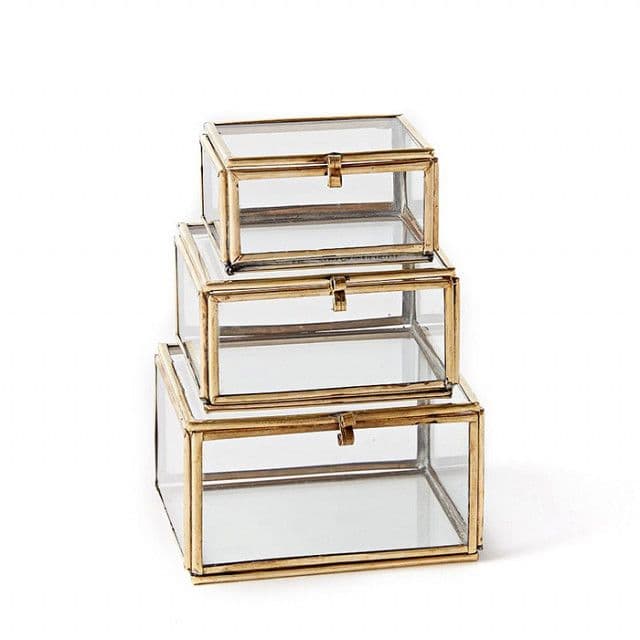 Crate & Barrel Gianna Glass Shadow Box