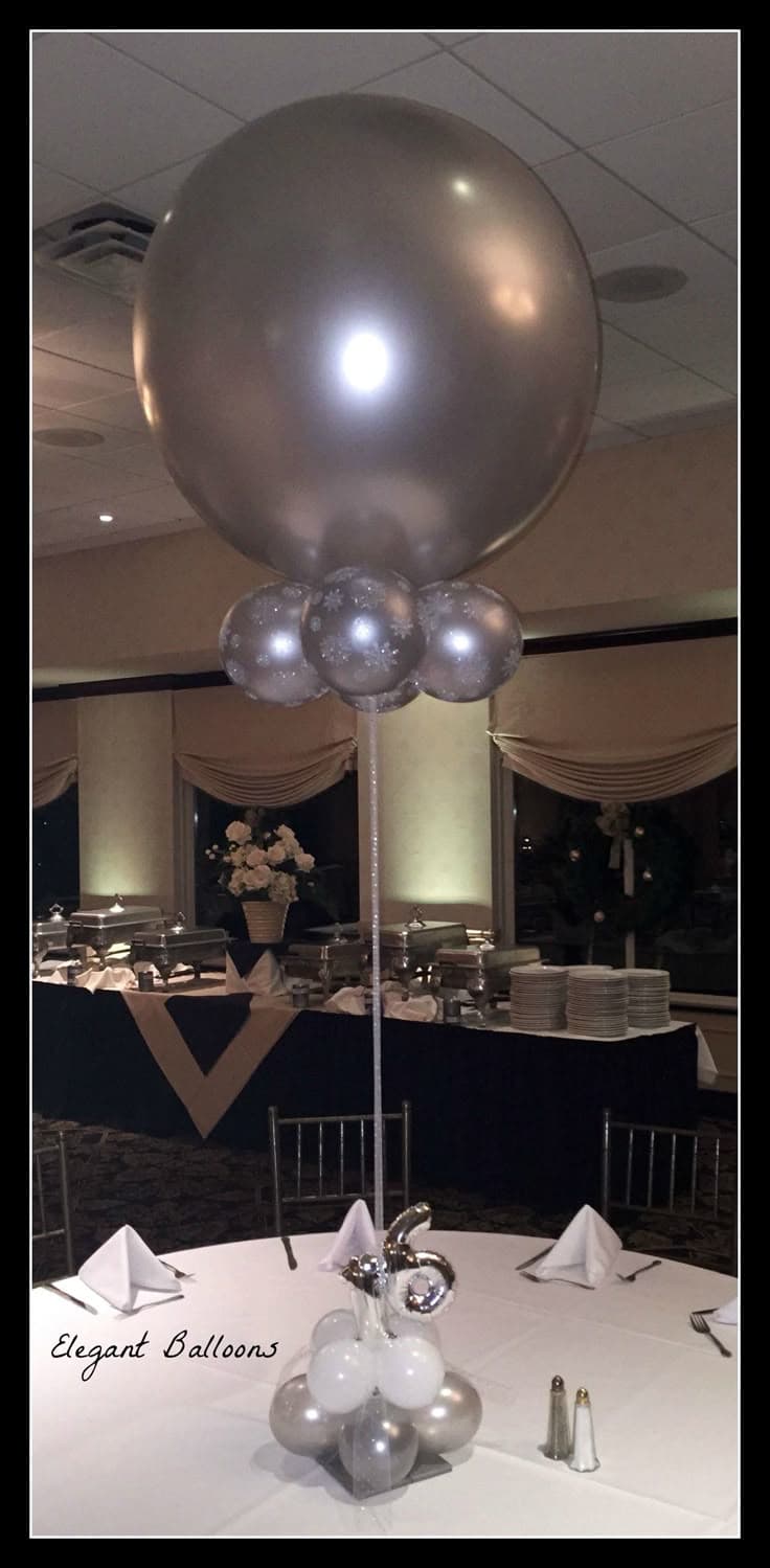 Balloons Centerpieces Elegant Table Balloon Table Centerpiece | Party
