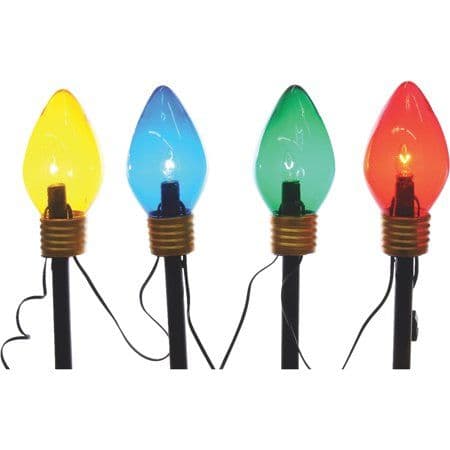 Danson Decor Jumbo C9 Color Changing LED Path Light Set - Walmart.com ...