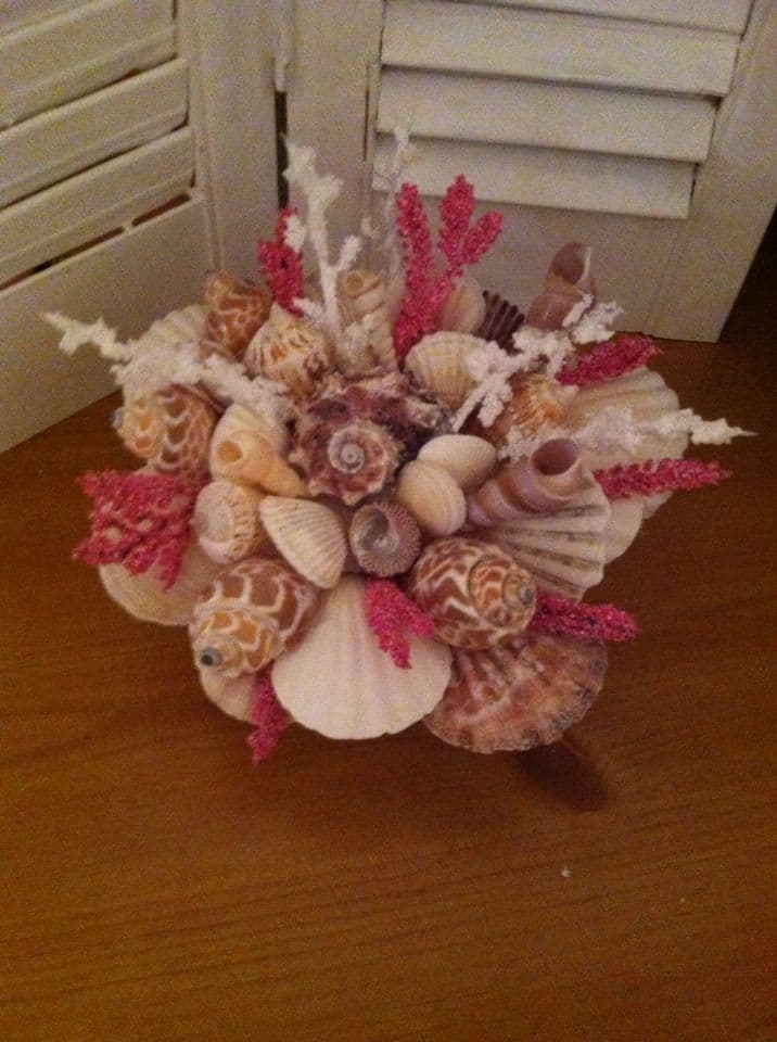 Seashell Centerpiece for Coastal Home Decor