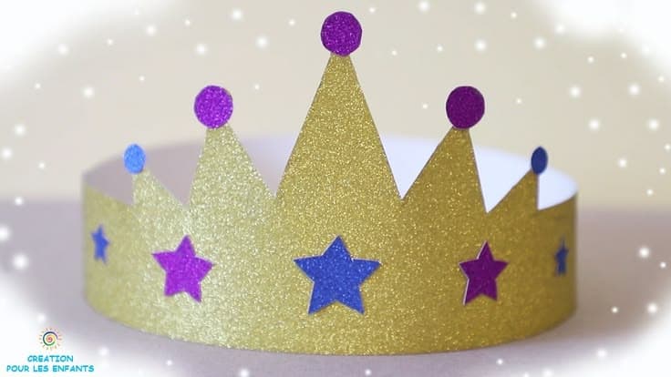 Comment faire une COURONNE DE ROI en papier. Couronne pour les vrais ...