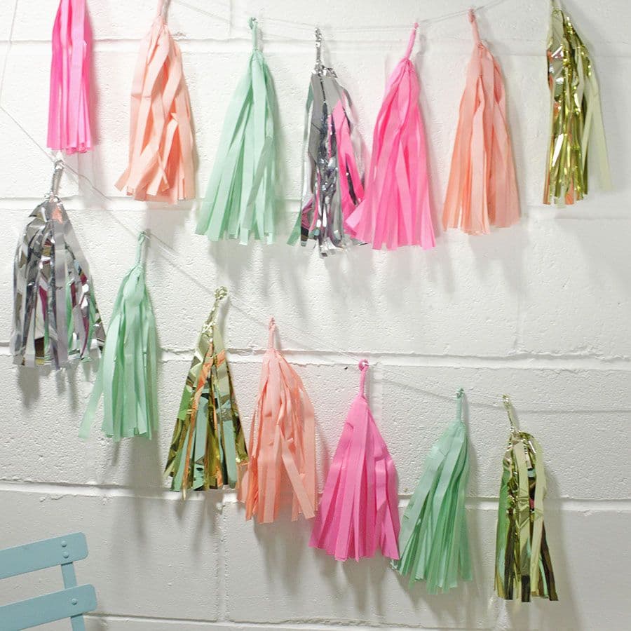Decadent Decs Malibu Tassel Garland - Talking Tables | Tissue paper ...