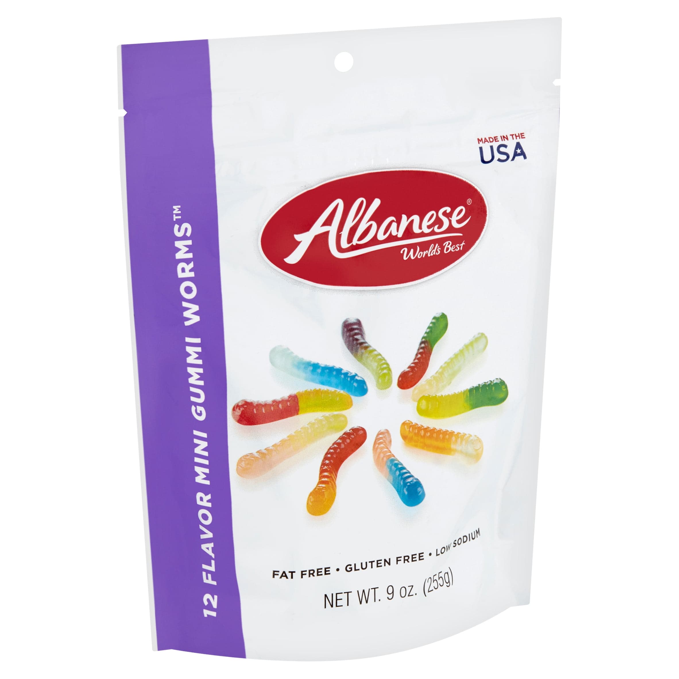 Albanese 12 Flavor Mini Gummi Worms, 9 oz - Walmart.com - Walmart.com