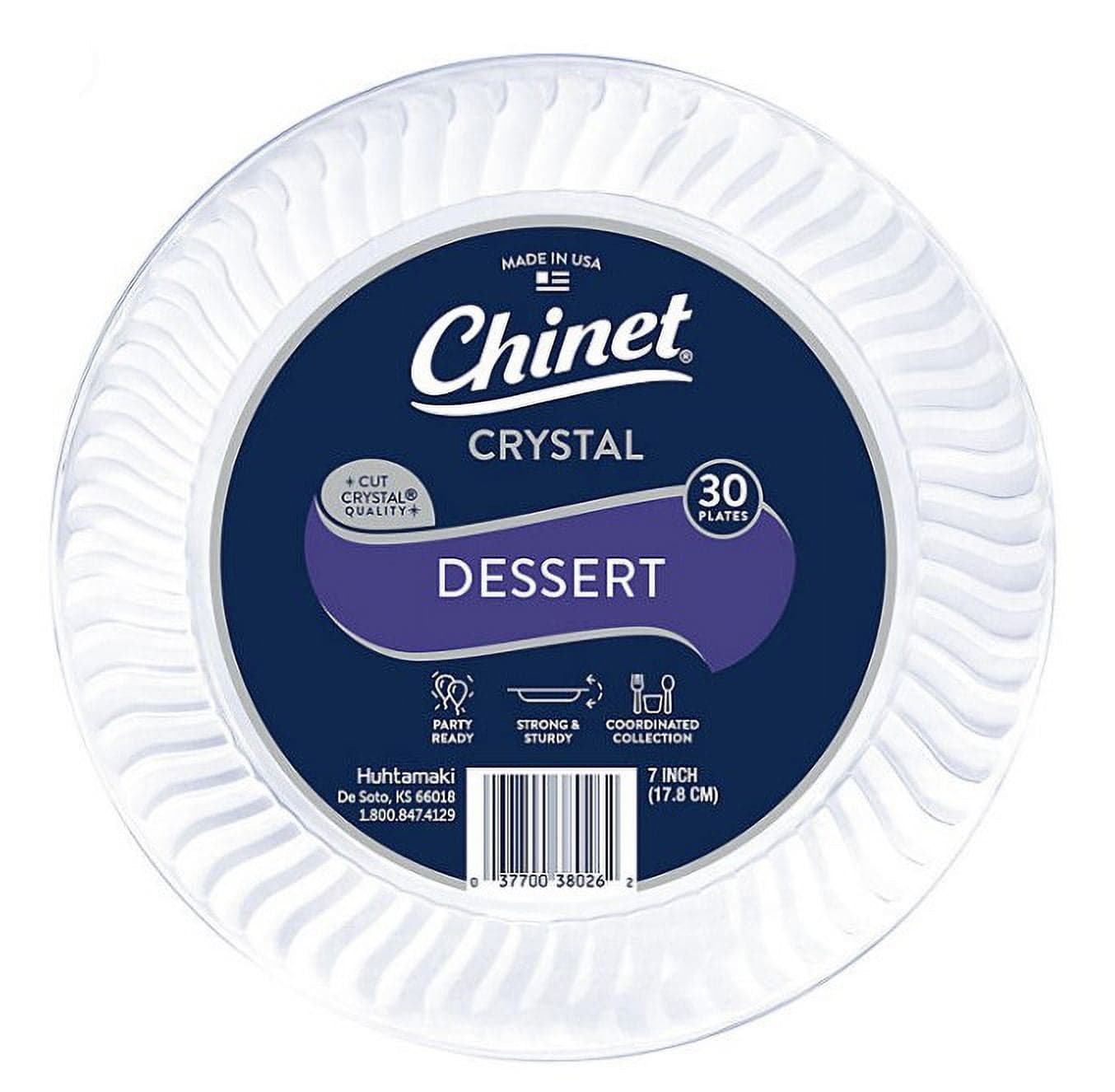 Chinet Cut Crystal Premium 7" Plastic Dessert Plates, 150 ct. - Walmart.com