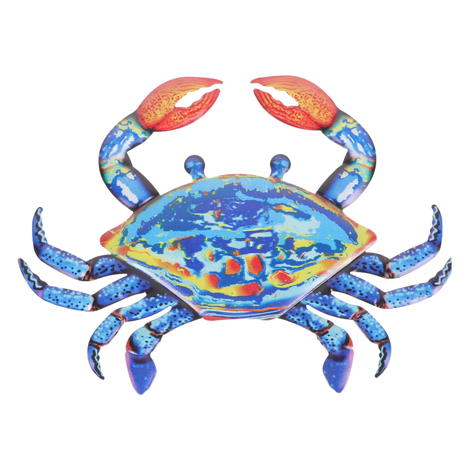 Eease Metal Crab Wall Art Hanging Sculpture for Indoor/Outdoor Nautical ...