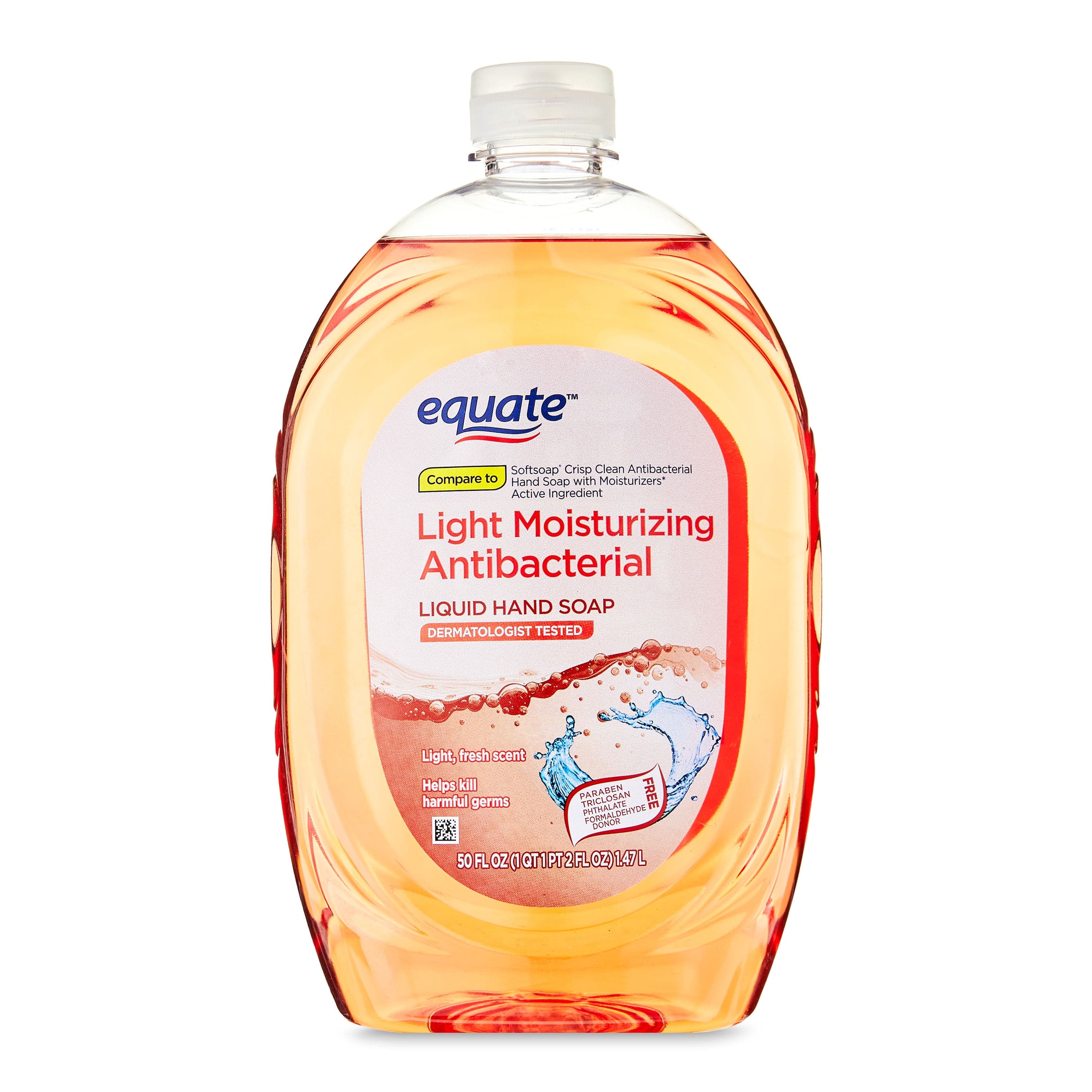 Equate Light Moisturizing Antibacterial Liquid Hand Soap, 50 fl oz ...