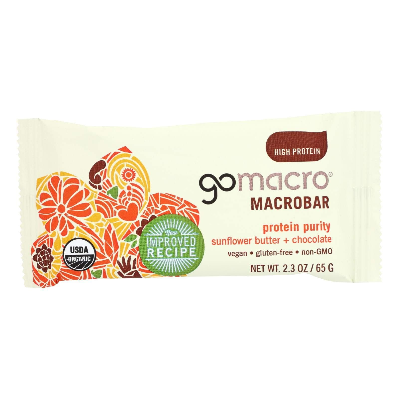 GoMacro MacroBar Sunflower Butter Chocolate