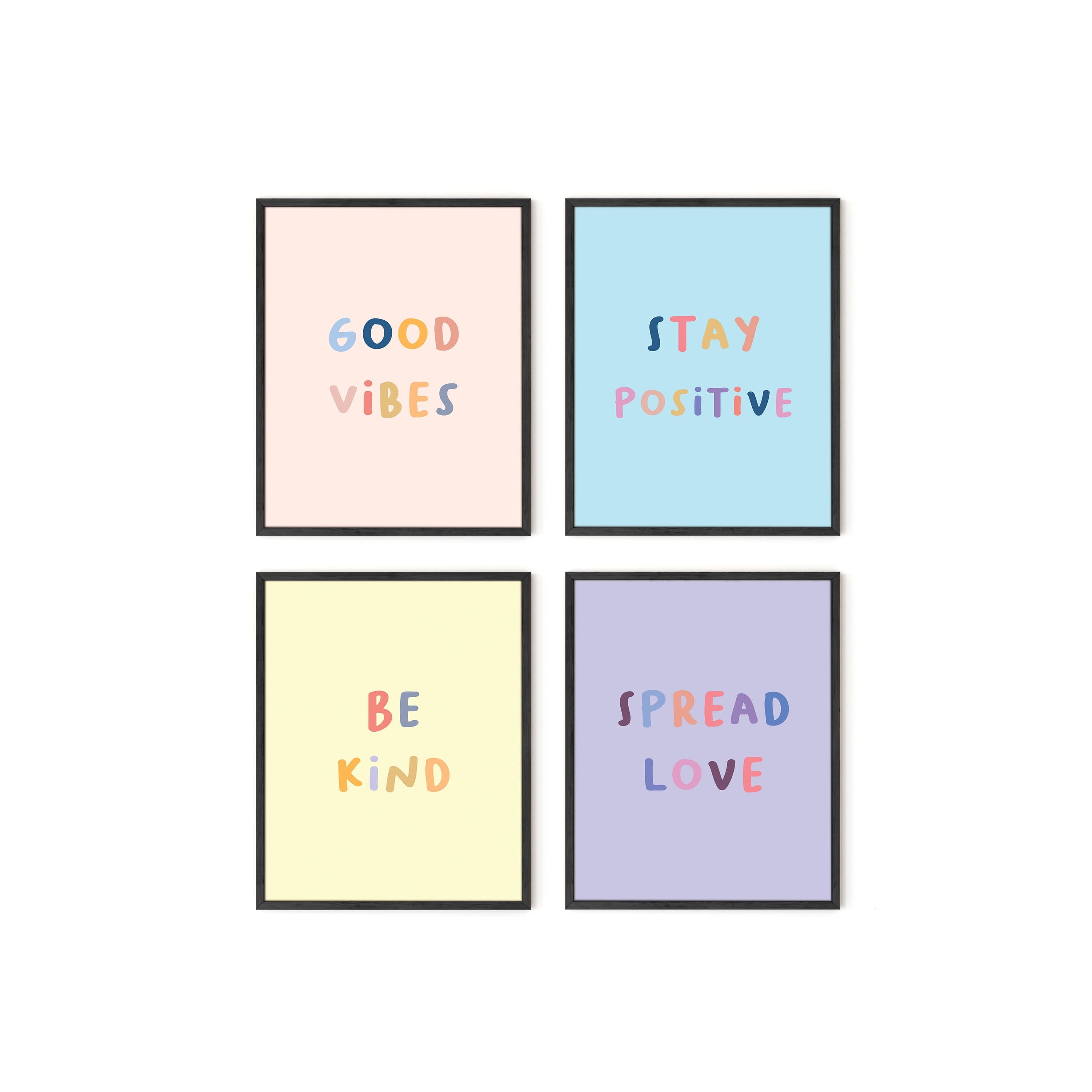 Haus and Hues Inspirational Wall Art Print Quotes - Set of 4 ...