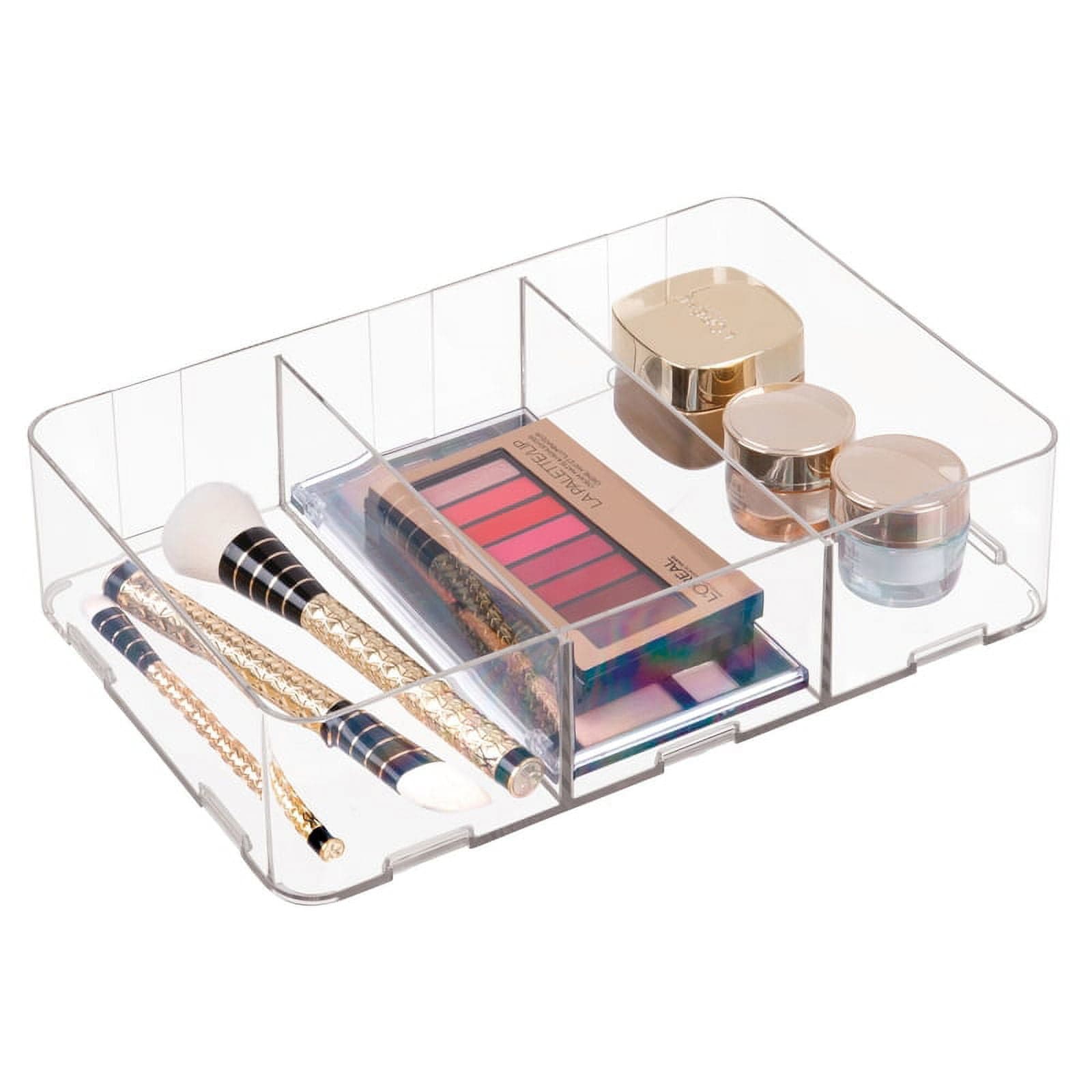 InterDesign Clarity 3 in. H x 8 in. W x 12 in. D Plastic Drawer ...