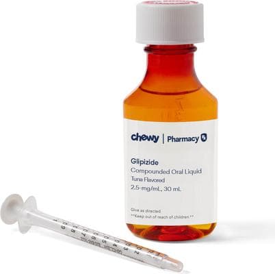 GLIPIZIDE COMPOUNDED Tuna Oral Oil Suspension, 2.5 mg/mL, 30 mL for ...