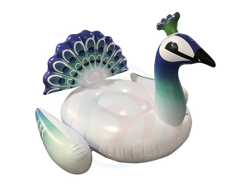 Giant Inflatable Peacock Pool Float Ride-on Swimming Float Animals ...