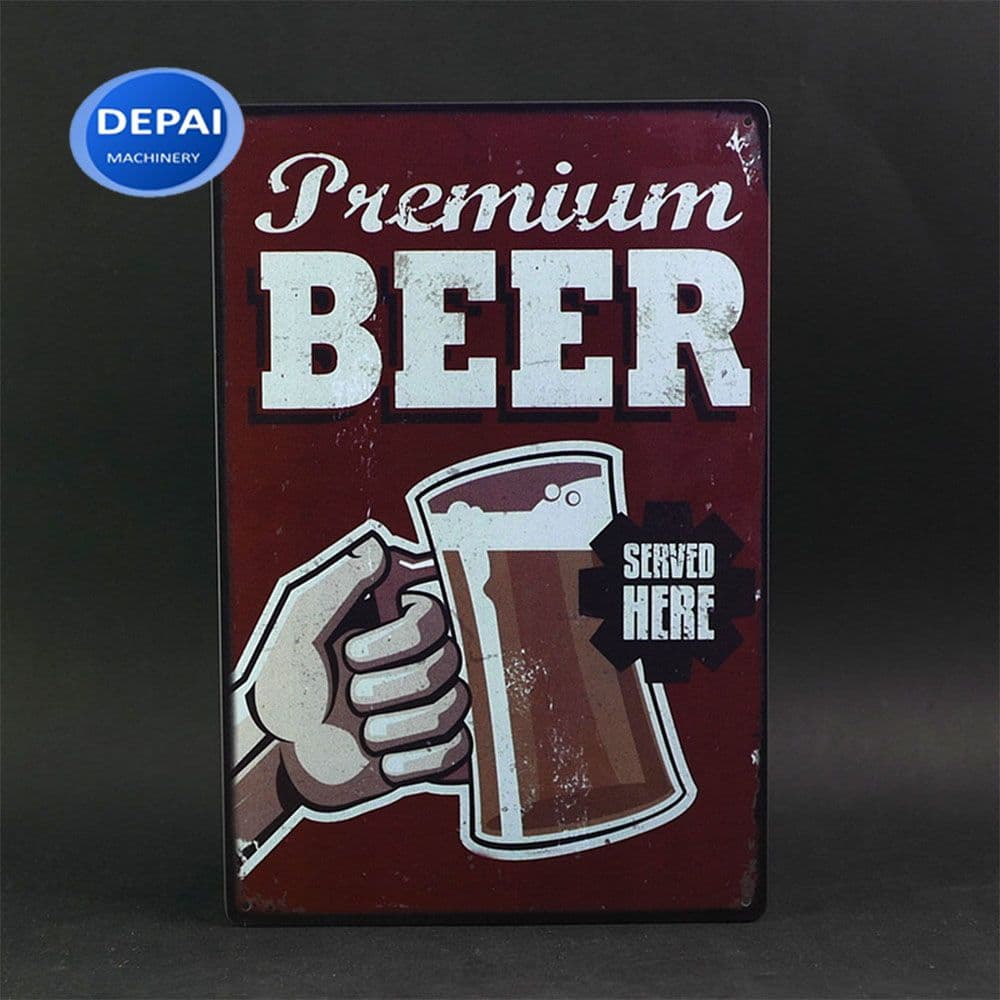 Vintage Retro Beer Alcohol Tin Signs Unique Metal Bar Wall Plaque - Tin ...