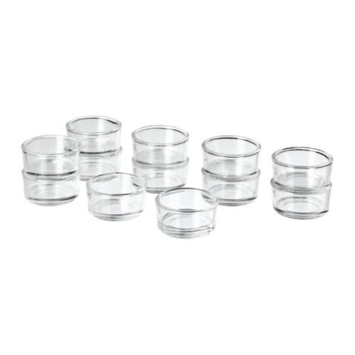 IKEA GLIMMA Glass Tealight Holders - 12 pack - Want It All