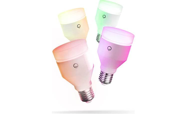 LIFX Color A19 Bulb (1100 lumens) (4-pack) Colorful LED light bulb with ...