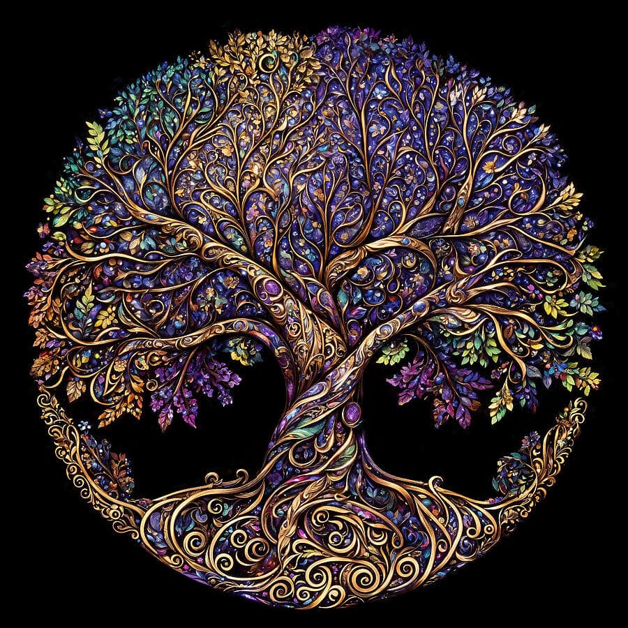 Tree of Life Mandala 1 by Peggy Collins