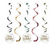 Creative Converting Happy Birthday Stripes Dizzy Danglers, 5 ct - Shop ...