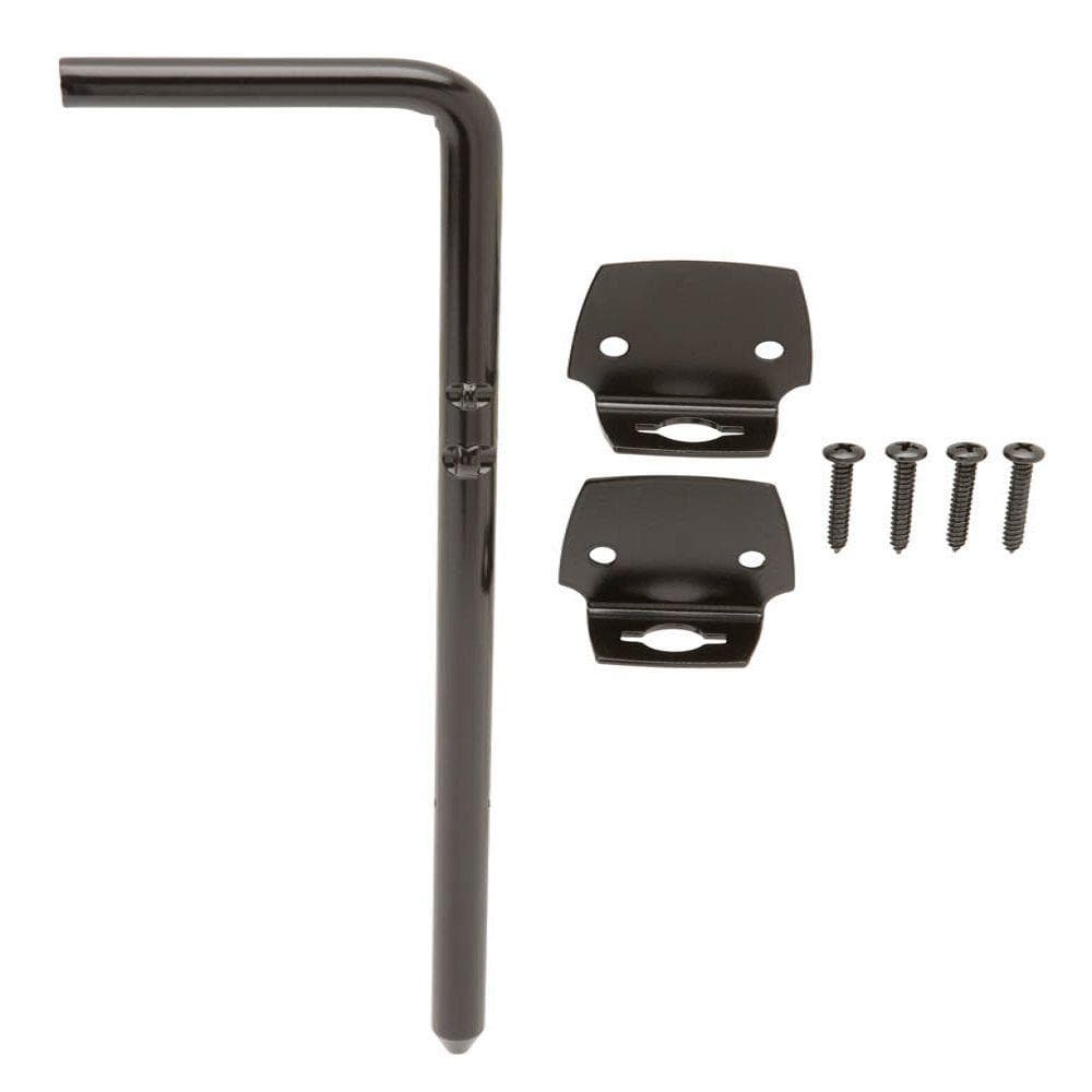 Everbilt 12 in. Black Gate Cane Bolt-15464 - The Home Depot